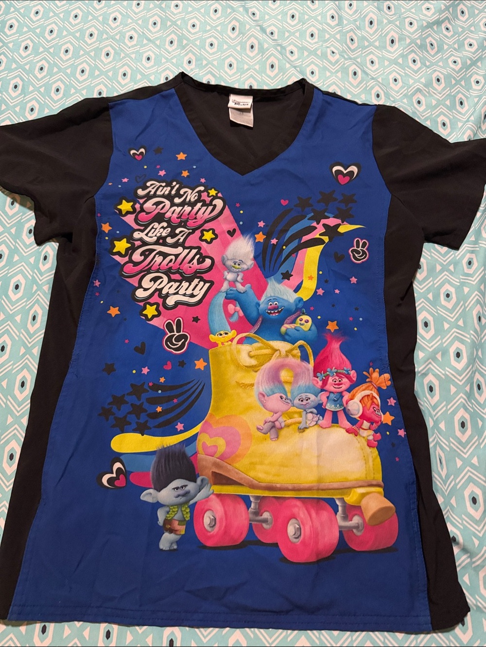 Trolls Scrub Top